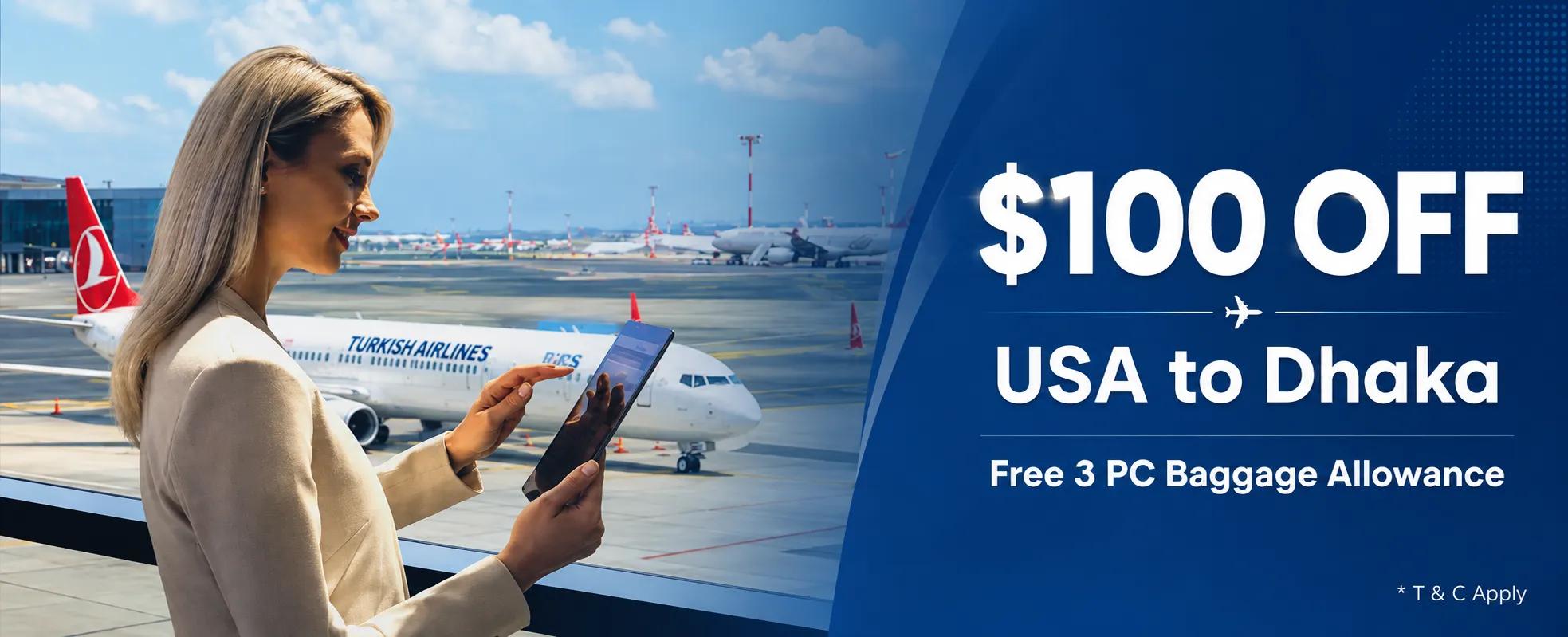 Los Angeles to Dhaka offer